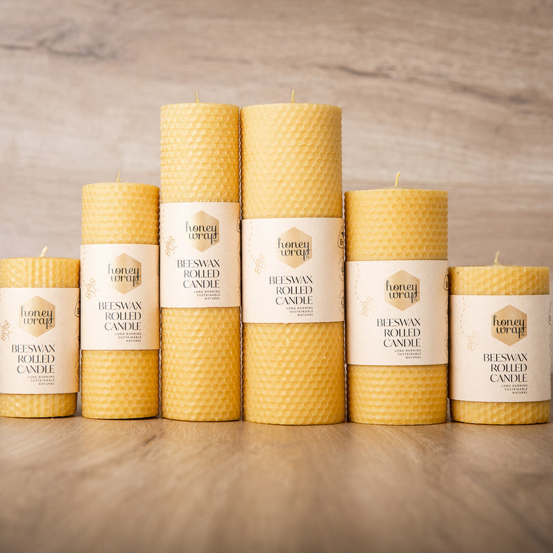 Hand rolled Beeswax Candles