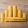 Hand Rolled Beeswax Pillar Candles - 15.5cm x Wide