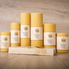 3 x Hand Rolled Beeswax Dinner Candles