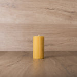 Hand Rolled Beeswax Pillar Candles - 10.5 medium