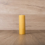 Hand Rolled Beeswax Pillar Candles - 15.5cm x Medium