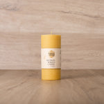 Hand Rolled Beeswax Pillar Candles - 15.5cm x Wide